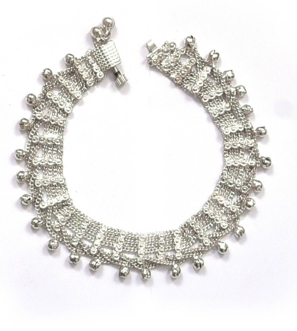 silver plated Anklets pyal for womens & girls